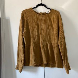 Madewell Mustard Top